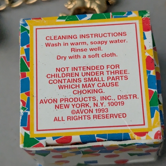 1993 Avon "Christmas Wishes" Child's Charm Bracelet w/Box! - Picture 8 of 9